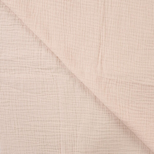 Vaalea hiekanbeige musliini double gauze