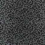 Leopardi sininen merinovilla-silkki jersey 1x1 rib-neulos 165 cm