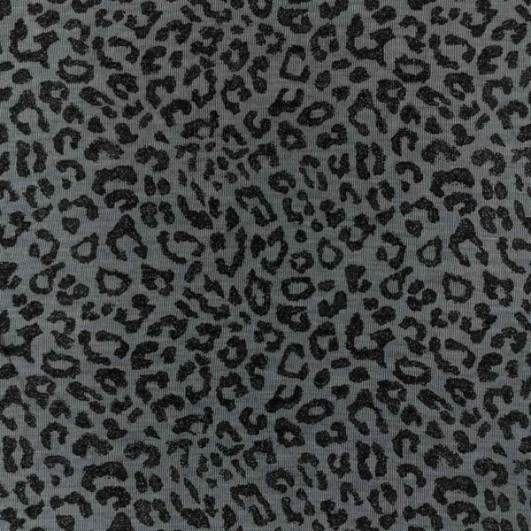 gepardbla1 Leopardi sininen merinovilla-silkki jersey 1x1 rib-neulos 165 cm
