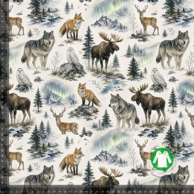 Jersey print med nordiske dyr - Billede 4