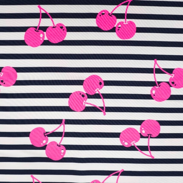 French terry -kangas neonpinkein kirsikoin