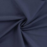 2/1 rib knit with small machine motif in navy, 230 g/m²