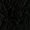 Black 1x1 rib merinovilla-silkki jerseystä, selkeät uurteet