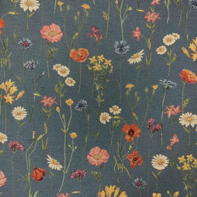 Gobelin -- Sunshine Wildflowers -- Blue - Image 2