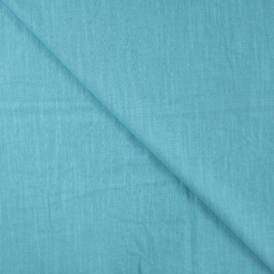 Aqua linen fabric