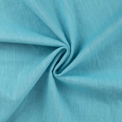 Aqua linen fabric