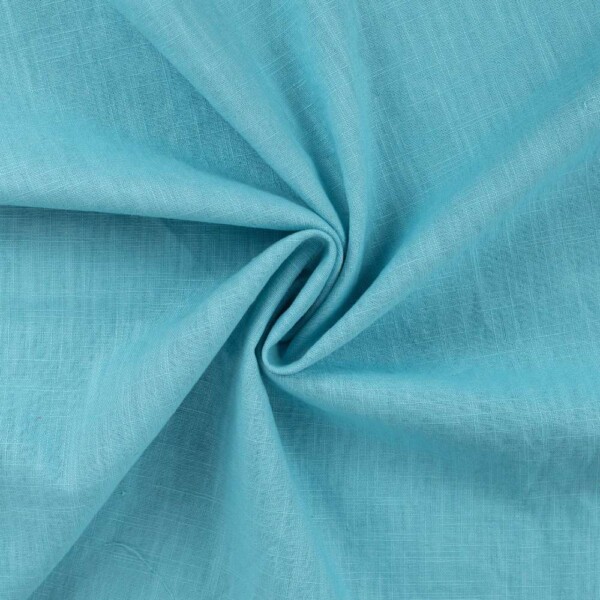 Aqua linen fabric