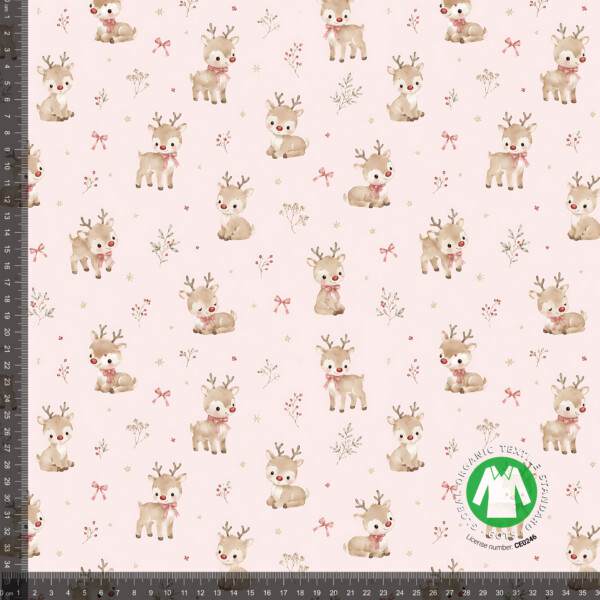 CH60_0_measurement Reindeer calves on light pink digital print cotton jersey fabric