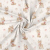 Poronvasa-kuosi offwhite-pohjalla – digiprintti jersey