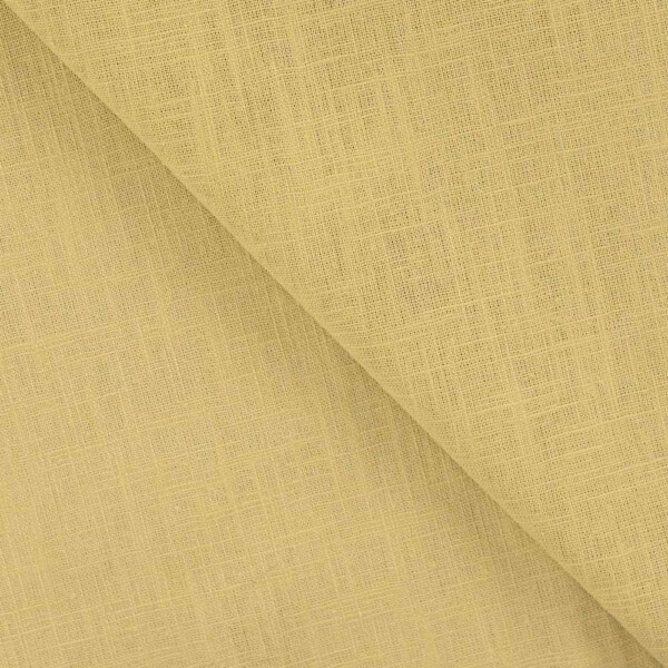 Dusty yellow linen fabric