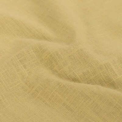 Dusty yellow linen fabric