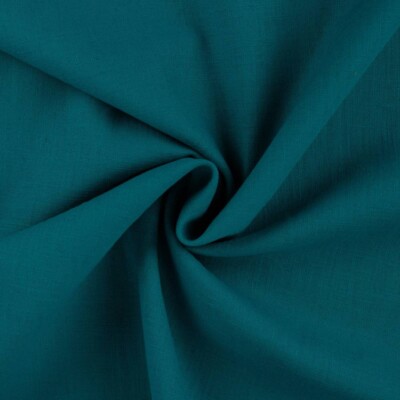 Emerald linen fabric