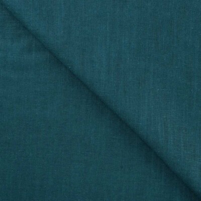 Petrol linen fabric