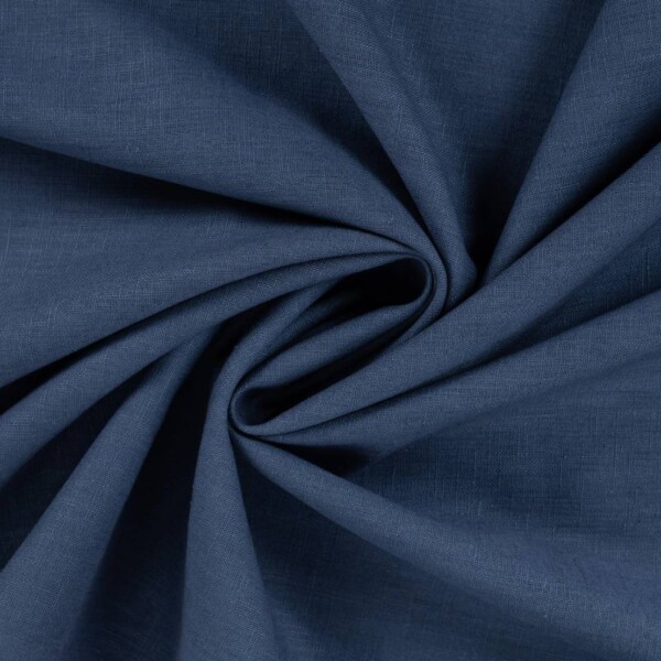Steel blue linen fabric