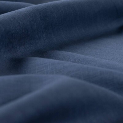 Steel blue linen fabric