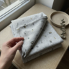 Rullevisning af Oatmeal merinould jersey 165 cm