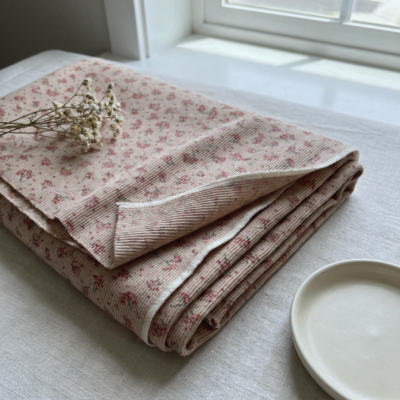 Rullevisning af blomster merinould silke jersey 165 cm