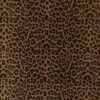 Leopardprint denim med stræk brun farve og struktur
