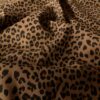 Denim med stræk brun leopard 270 g/m² 150 cm