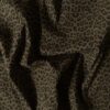Denim med stræk mørk brun leopard 270 g/m² 150 cm