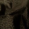 Leopard denim med stræk mørk brun struktur og farve