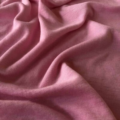 Rosa merinould single jersey OEKO-TEX Woolmark mulesing-fri