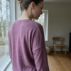 Pink melange merinould jersey som metervare til engros