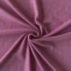 Detalje af pink melange merinould jersey, ribstrikket
