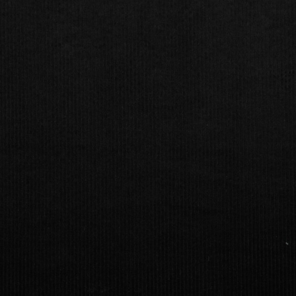 Leveäribainen vakosametti joustolla Black 282 g/m² 142 cm