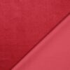 Detail of ribs in red corduroy with light stretch