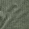 Wide-wale corduroy fabric by the metre with stretch in green, 142 cm wide