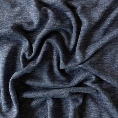 Let hør strik - Denim meleret - Billede 3