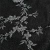 Jacquard-kudottu denim kukkaoksilla mustassa sävyssä