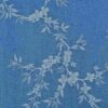 Denim-jacquard Kukkivat oksat farkunsininen, 330 g/m², leveys 150 cm