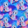 Sweatshirt Fabric -- Blue Unicorns sweatshirt knit 250 g/m² 150 cm