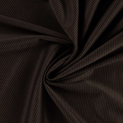 Rayon polyester spandex jacquard dark brown/black product photo