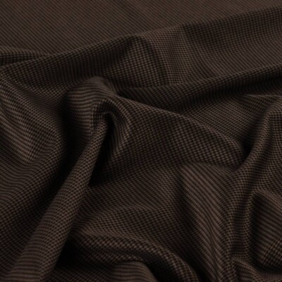 Jacquard houndstooth - Mørkebrun/sort