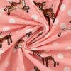 Oeko-Tex brushed french terry light pink sweatshirt fabric, 145 cm wide