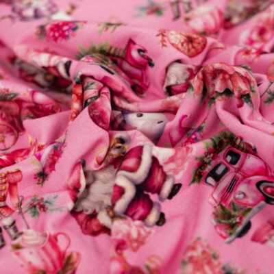 French Terry -- Pink Christmas - Image 4