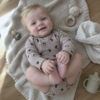 Pindsvin Sand merinould jersey, syet op som babytøj