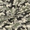 Denim stræk - Grøn camouflage
