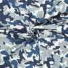 Denim stræk - Blå camouflage