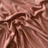 Terracotta merinould jersey, lagt i bløde folder