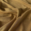 Ochre merino wool jersey, close-up of the rib knit texture