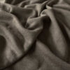 Mushroom merino wool jersey, close-up of the rib knit texture