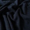 Midnight Blue merino wool jersey, close-up of the rib knit texture