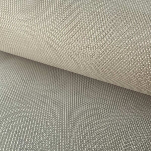 Off-white tulle fabric