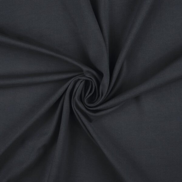 Anorakstof i antracit, twill i polyester og bomuld