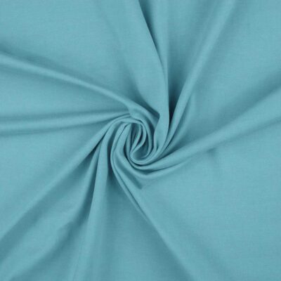 Anorakstof i aqua, twill i polyester og bomuld