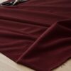 Anorakstof i bordeaux, twill i polyester og bomuld